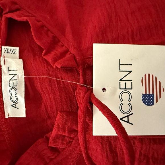 Long sleeve red blouse - Picture 5 of 5